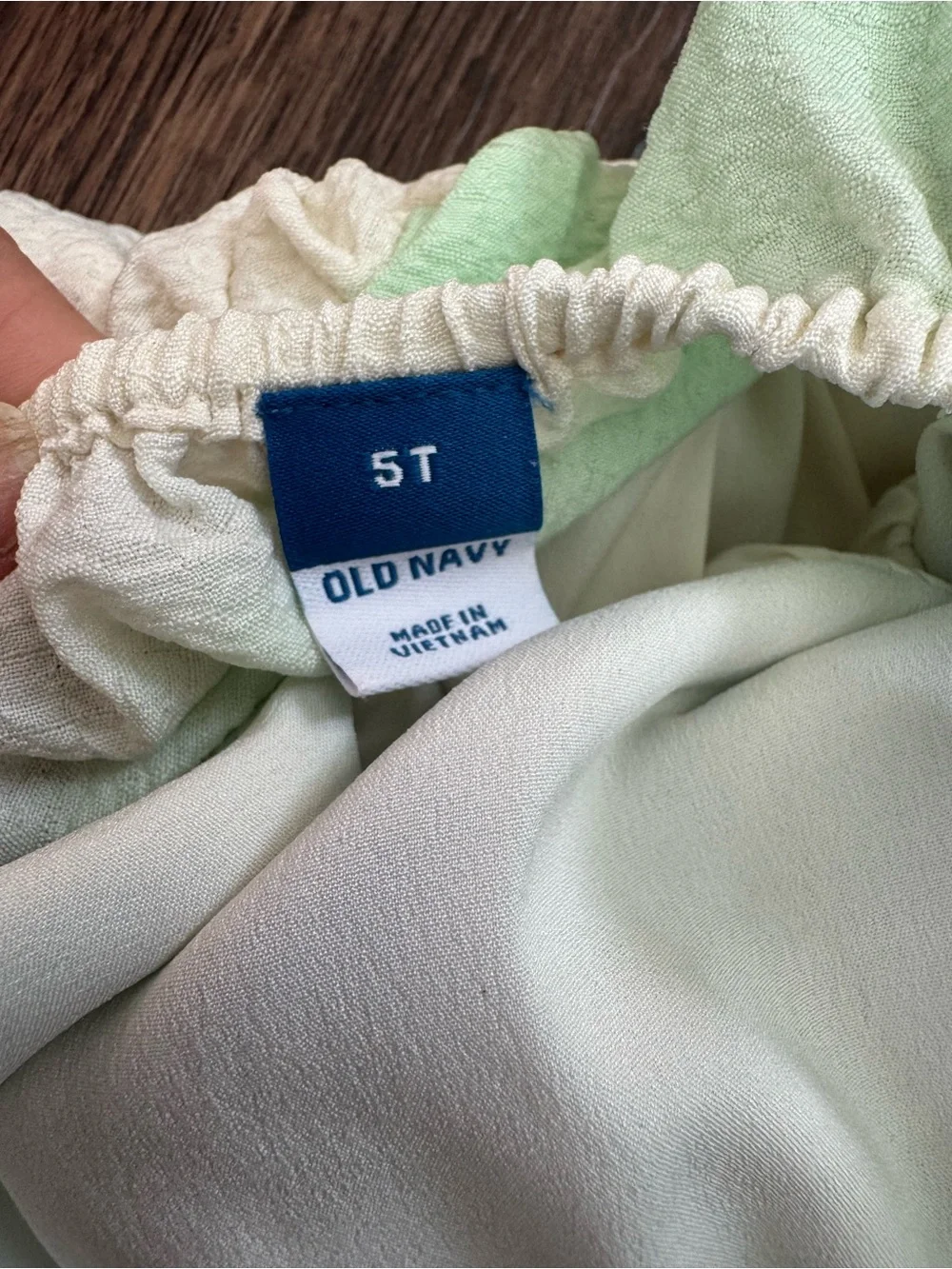 Old Navy Pastel Green One-Shoulder Ruffle Dress